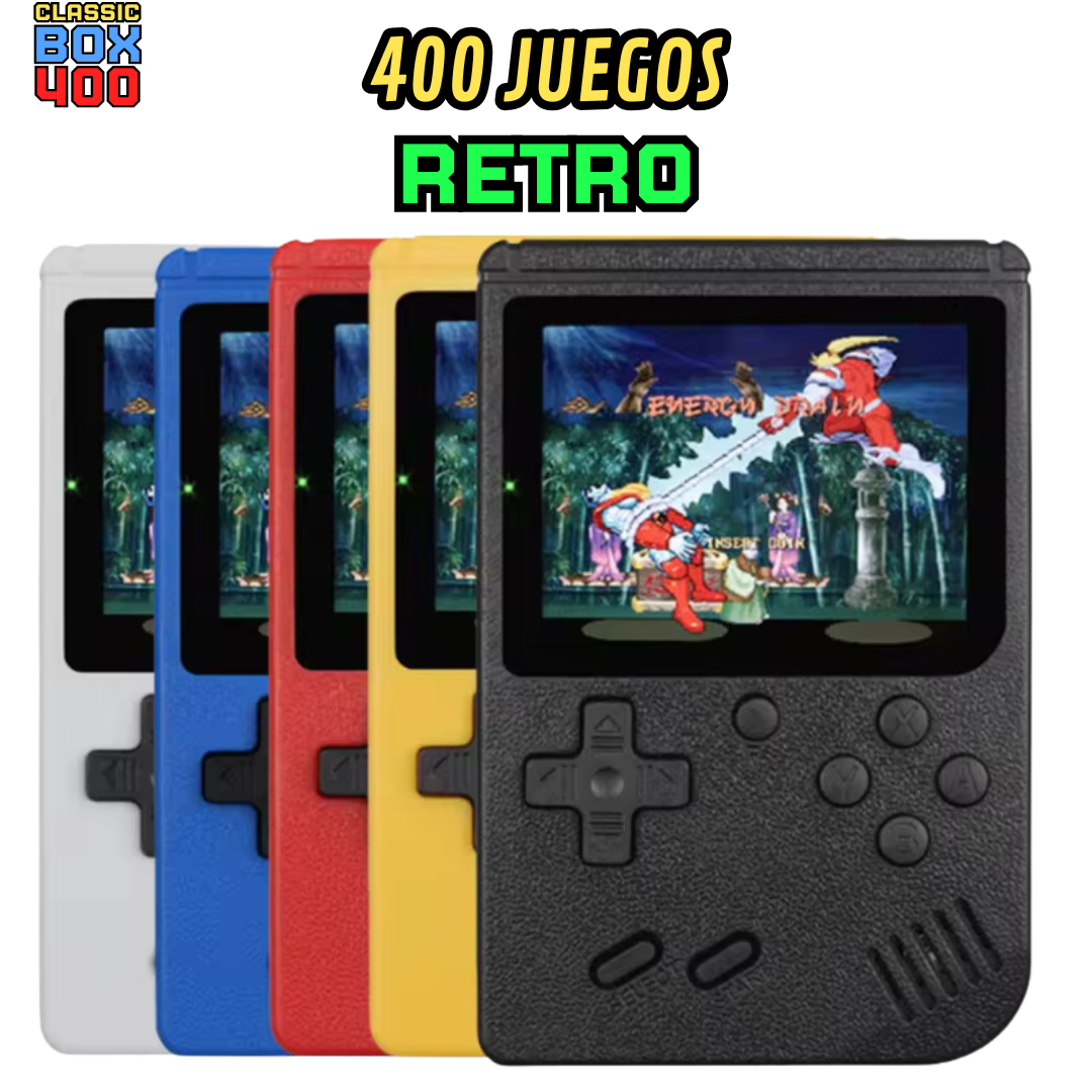 Mini Consola RETRO con 400 Juegos