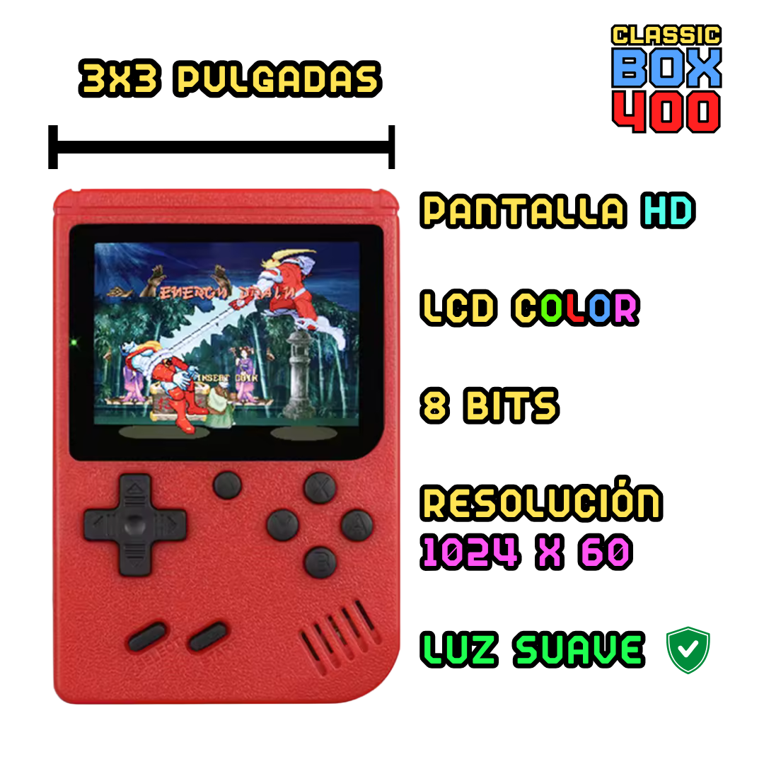 Mini Consola RETRO con 400 Juegos