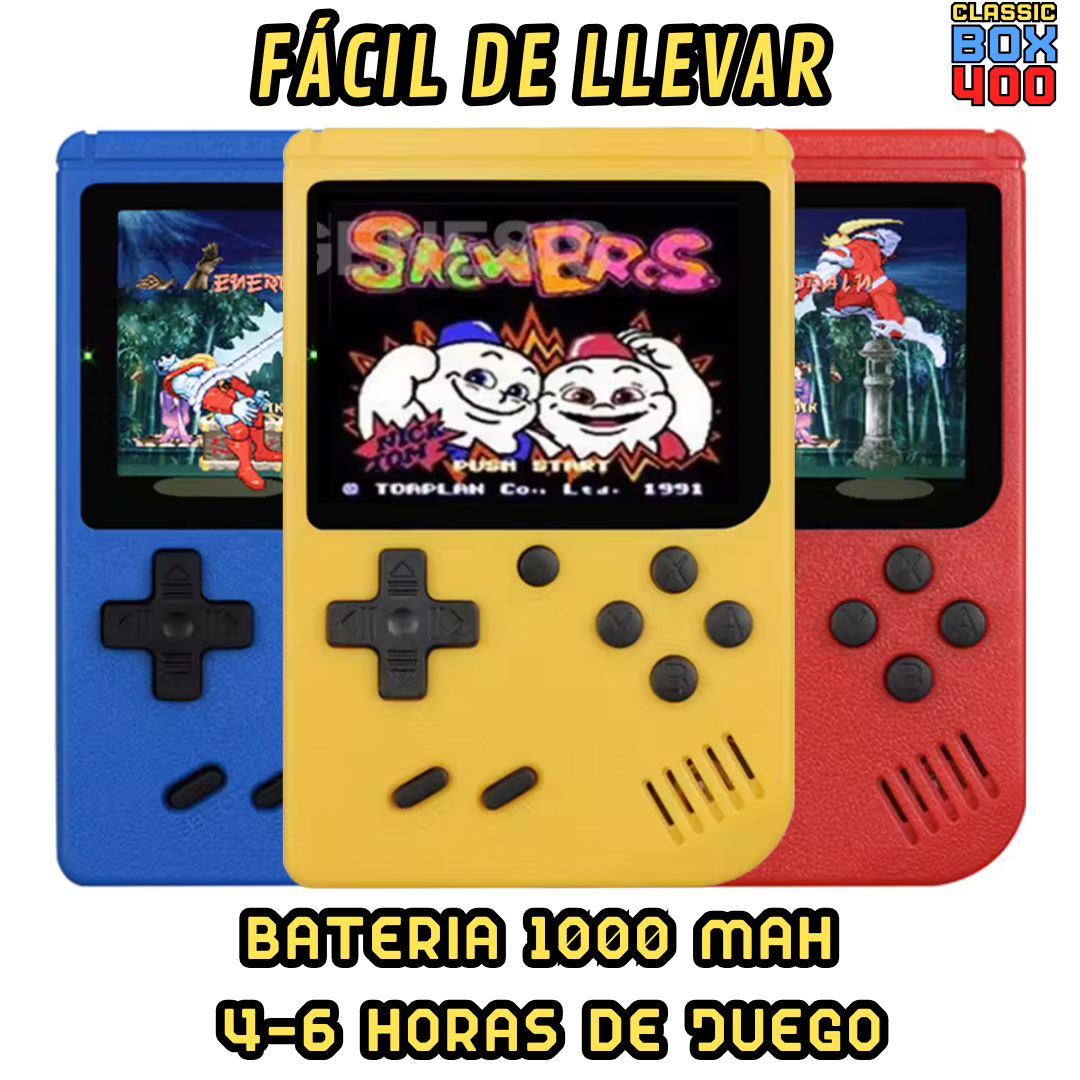 Mini Consola RETRO con 400 Juegos